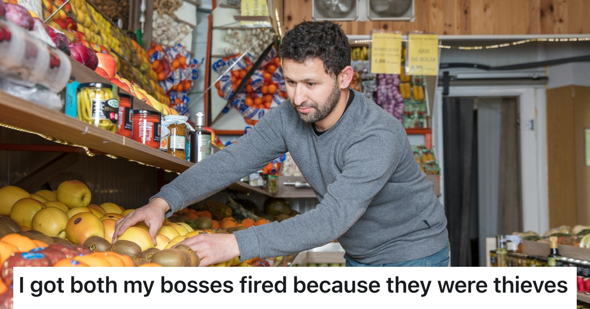 Man working in grocery store