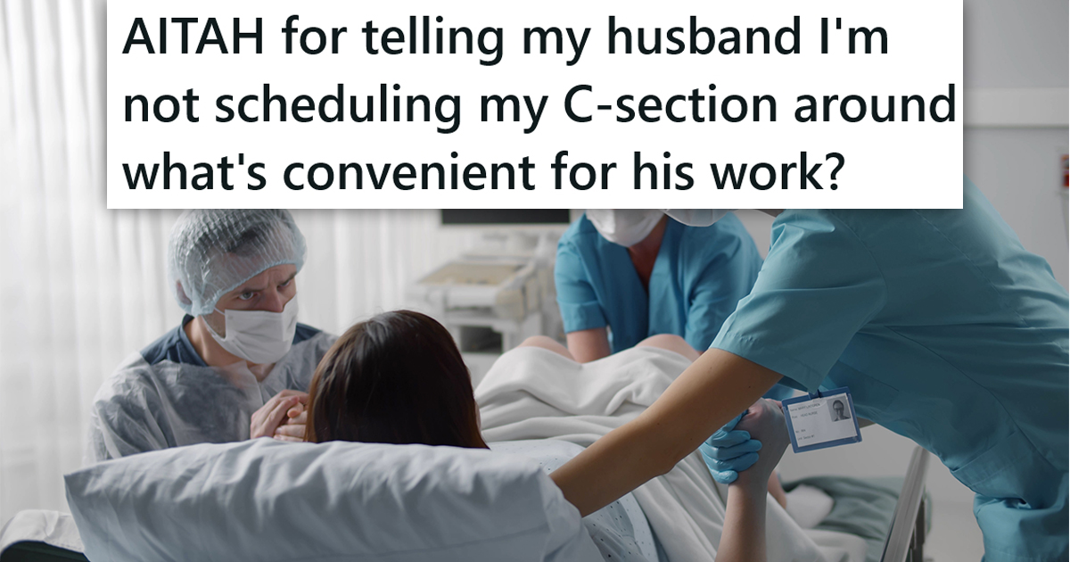 woman giving birth at a hospital