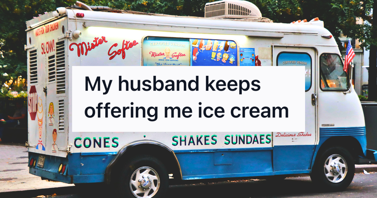 ice cream truck on a sunny day