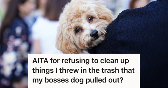 man holding a small dog