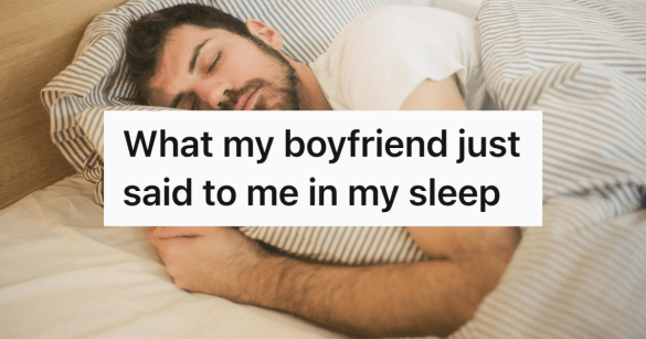 man sleeping in bed