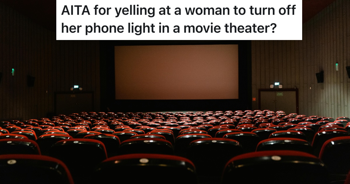 Fan Turns On Her Phones Flashlight To Join A Concert Films Vibes, But Gets Yelled At For Ruining The Screen empty movie theater chairs