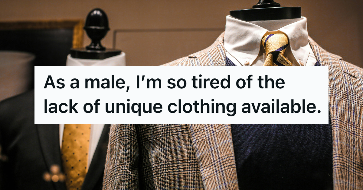 nice men's clothing at a store
