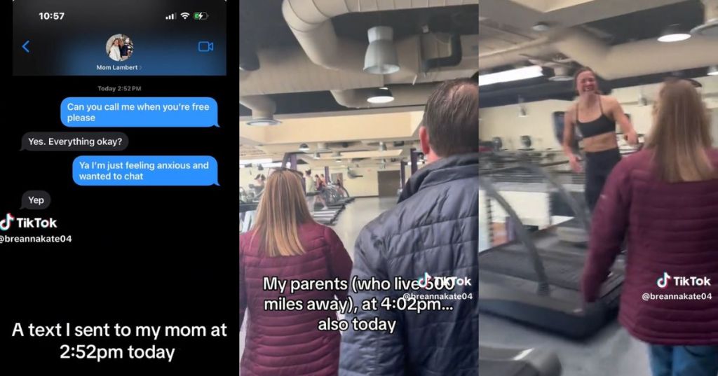 Breanna Kate with her parents