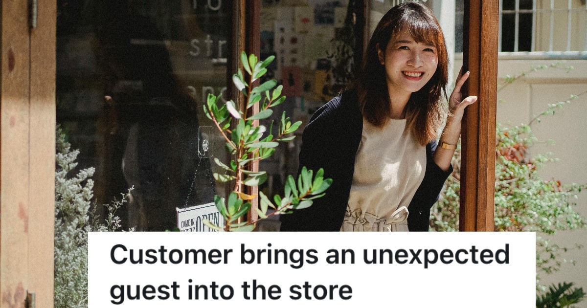 woman shopping at a plant store
