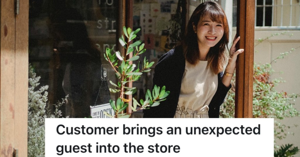 woman shopping at a plant store