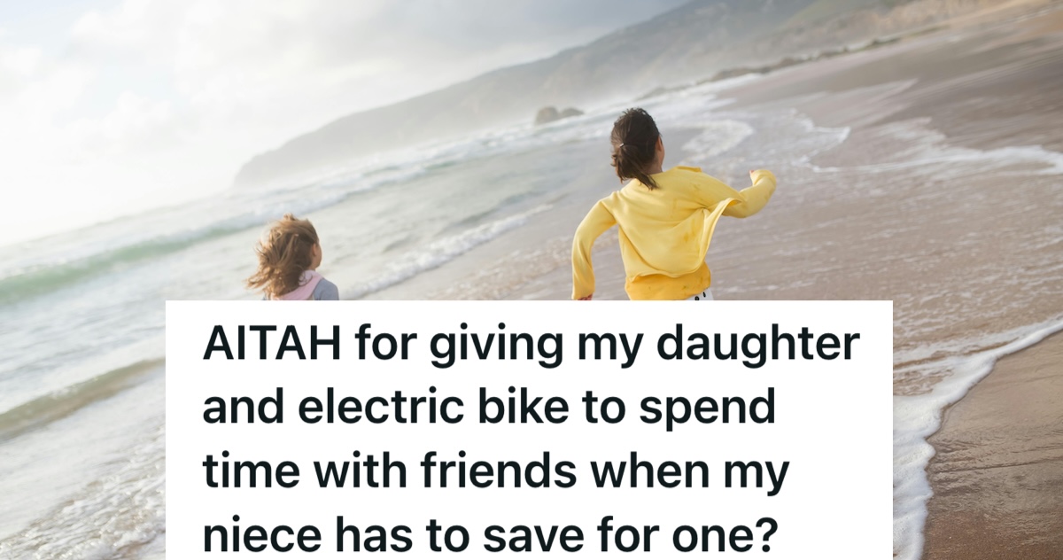 two girls running on the beach