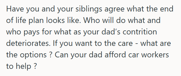 plan She Asked Her Siblings To Cover Grocery Expenses For Their Aging Father, But Her Brother Meets The Request With Anger And Resentment