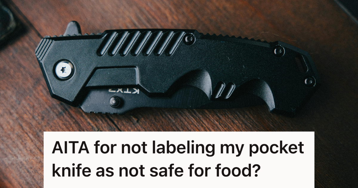 pocketknife sitting on the table