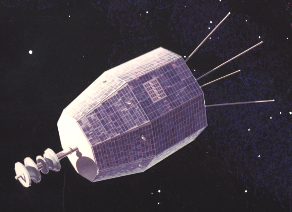 An illustration of the Relay satellite