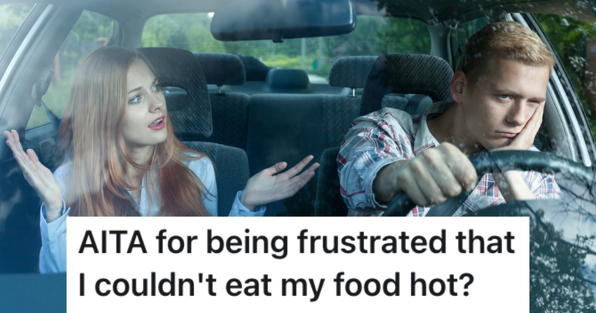 couple arguing in a car