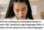 Deaf Teen Spent Years Learning To Speak Like Her Family, But They Never Bothered To Learn To Sign Like Her