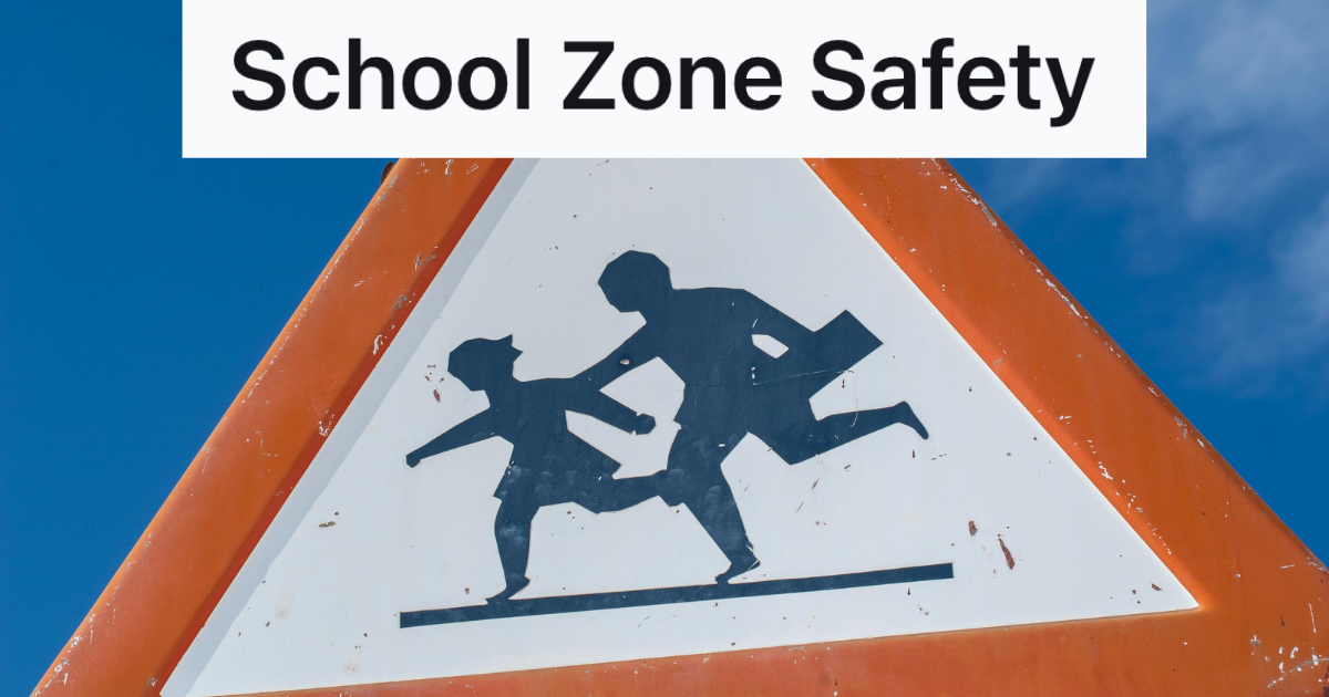 school zone sign