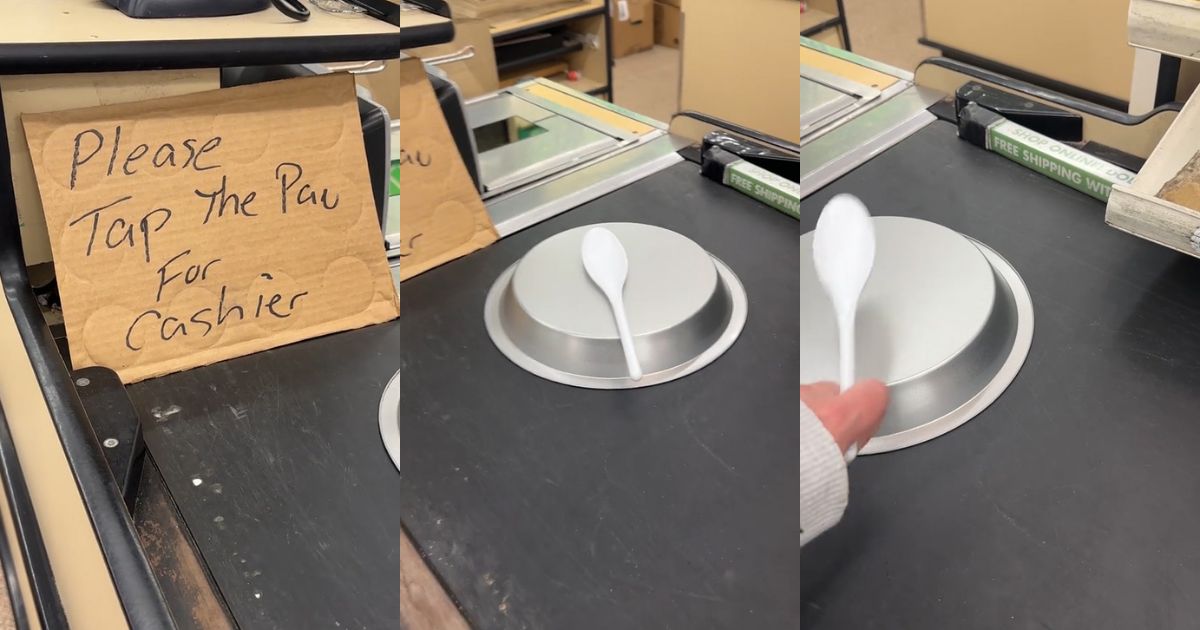 The checkout counter at a Dollar General