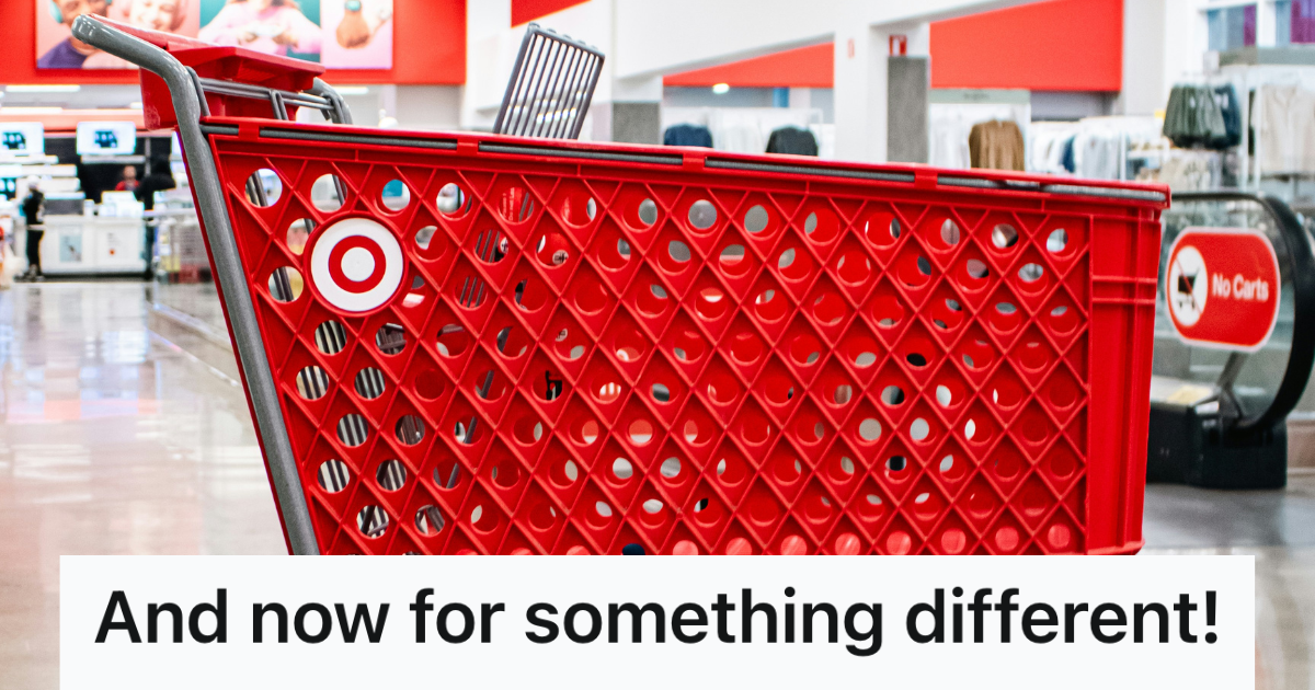 A Friendly Shopper Was Confused For A Staff Member, So An Employee Faced An Awkward Realization target shopping cart