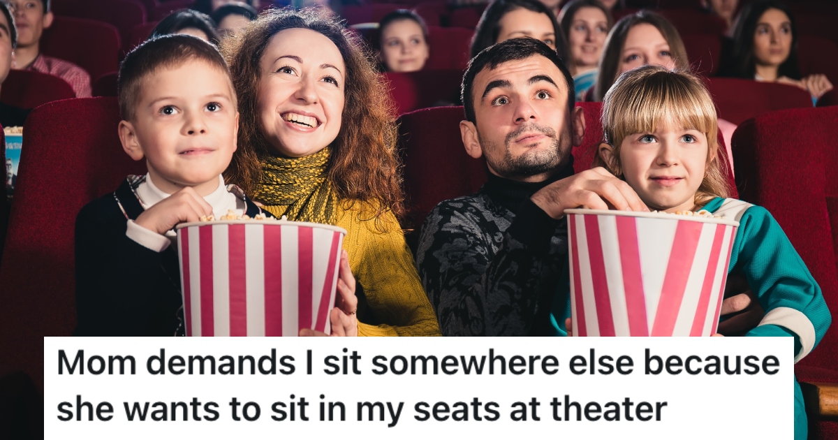 A Rude Woman Stole His Family’s Seats In A Movie Theater, So He Reported Her To An Employee