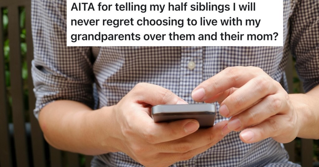 man texting on the phone