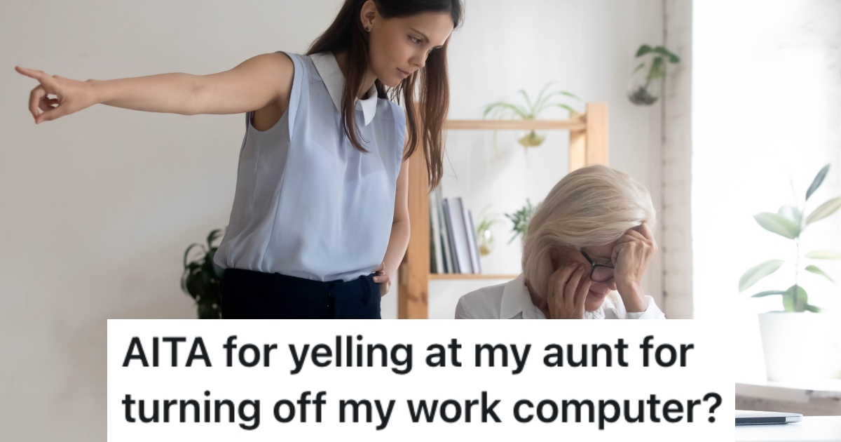 woman yelling at older woman