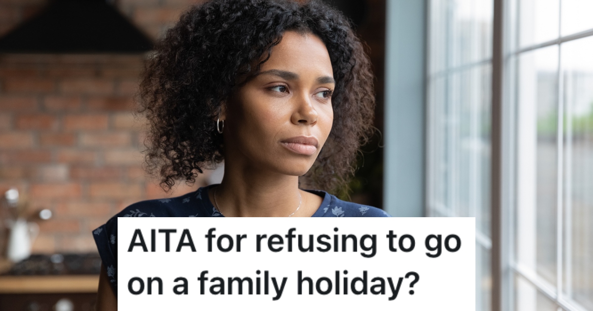 woman looking out a window