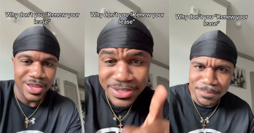 man talking about rent