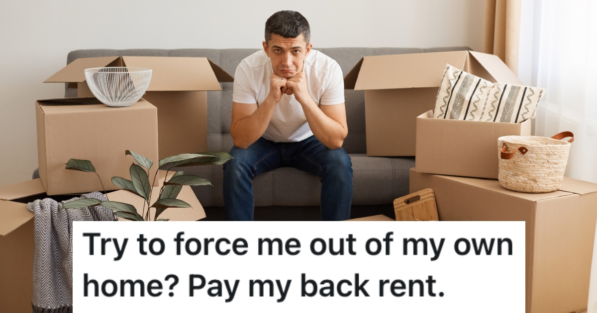 man sitting in an apartment