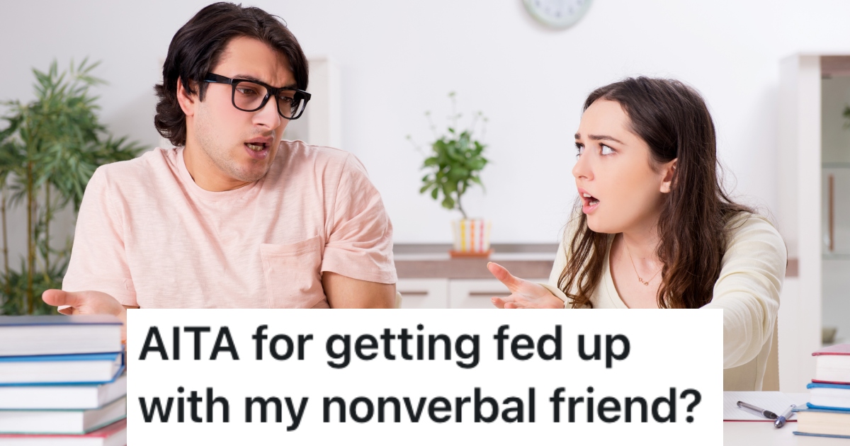 two young people arguing