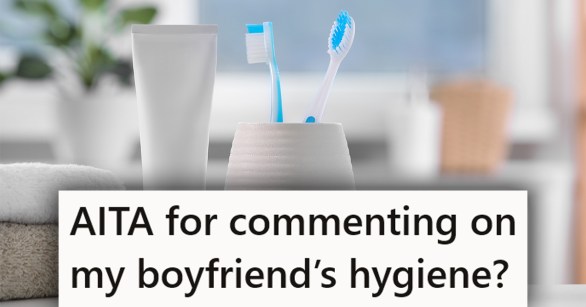 toothbrushes on counter