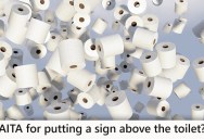 She Put Up A Sign Reminding Her Boyfriend To Put The Toilet Seat Down, But He Wasn’t Laughing At All