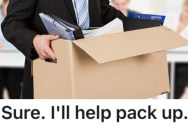 A Worker Was Told To Help Pack Up His Office, So He Packed Up Everything in Sight, Including Phone Books And Leftover Food
