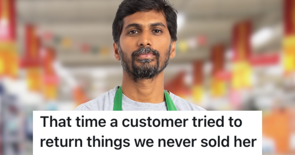 man working in a store