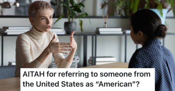 two women having a conversation