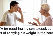 Her Son Isn’t Working Or Going To School, So She Told Him He Has To Cook Dinner Every Night