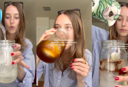 A TikTokker Showed Viewers How To Make An Iced Coconut Americano