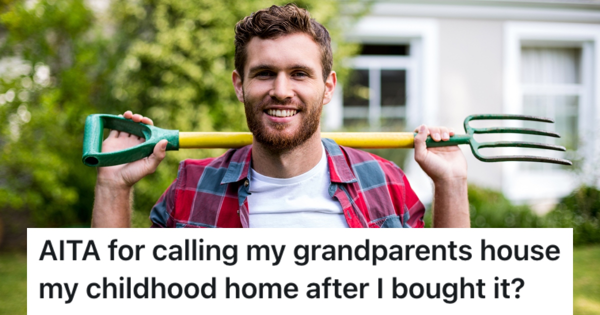 man standing in a yard