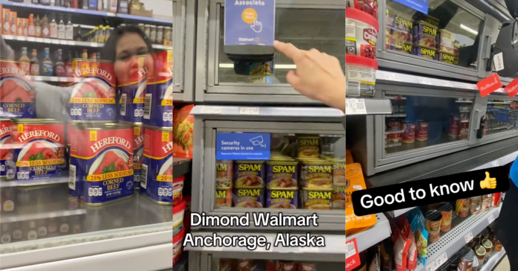 woman trying to buy spam