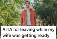 His Wife Was Taking A Long Time To Get Ready, So He Left And Went On A Walk Without Her