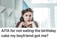 Her Boyfriend Bought A Cake She Didn’t Like For Her Birthday, So She Refused To Eat it