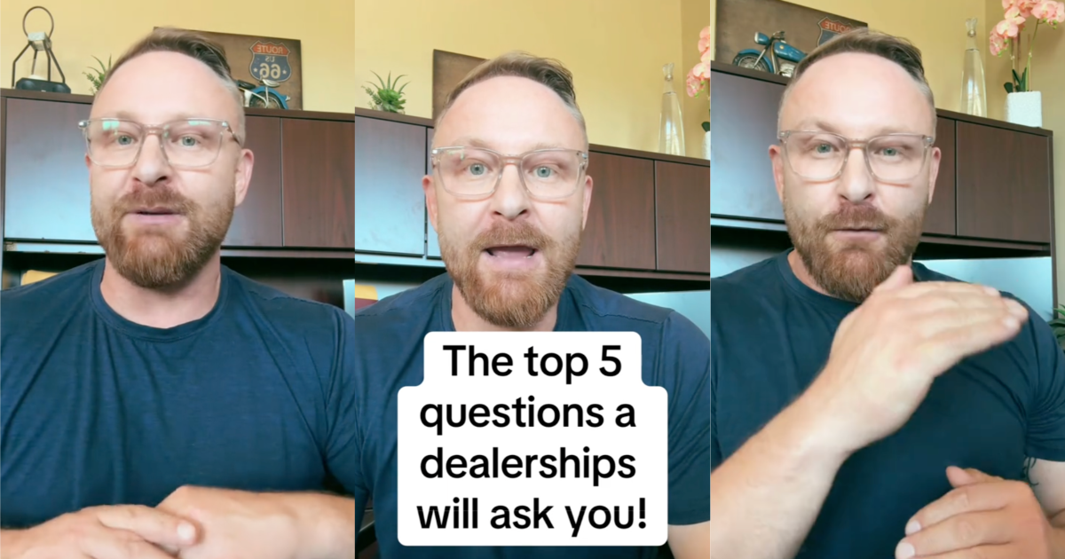 man talking about buying cars