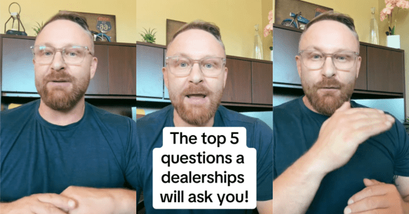 man talking about buying cars