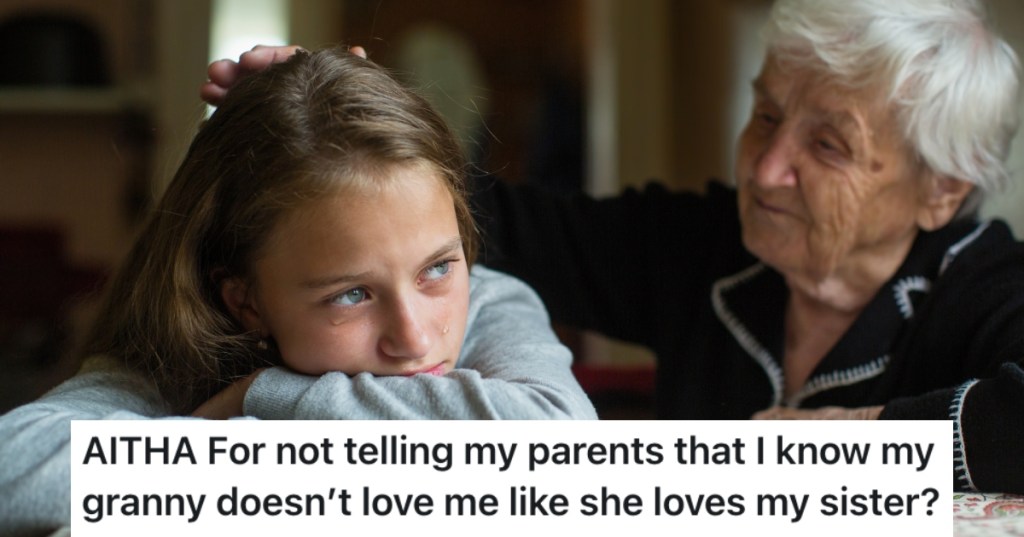 girl with her grandmother