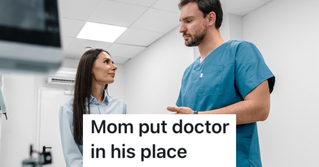 woman talking to a doctor