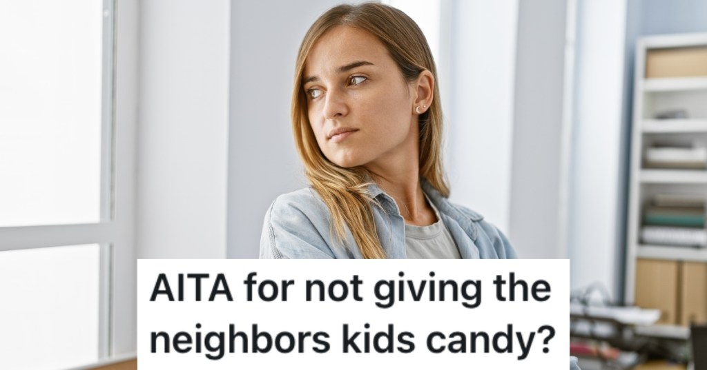 woman looking out a window