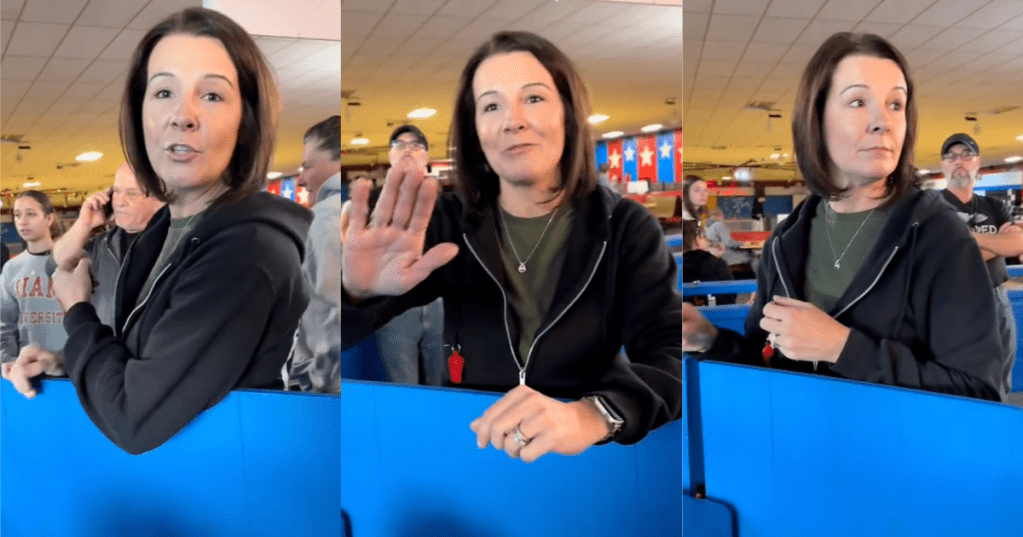 woman in a roller rink