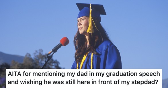 woman giving a graduation speech
