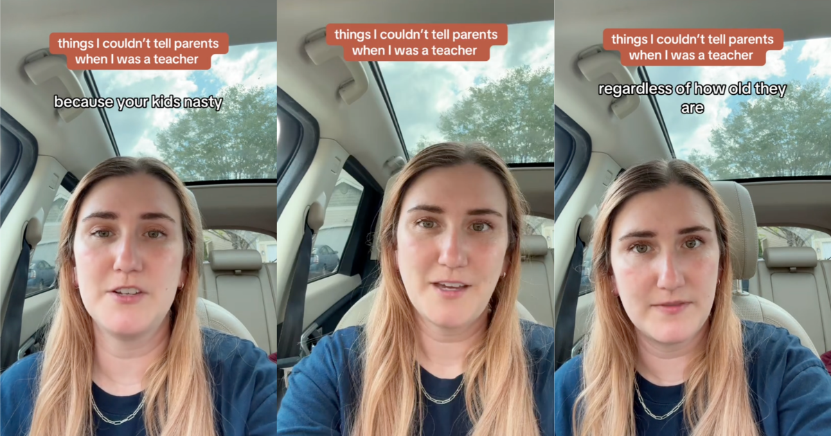 An Ex Teacher Said That A Lot Of Parents Dont Care About Their Kids Hygiene. Cut their nails, wash their hair, dont smoke around your children. woman sitting in car