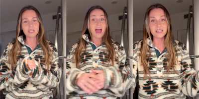 woman talking to tiktok viewers