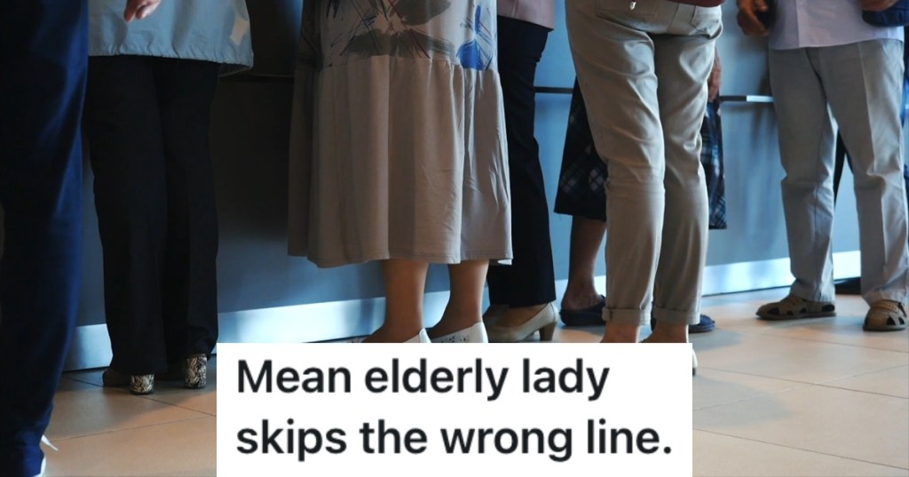 people waiting in a line