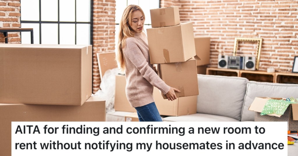woman moving out of an apartment