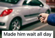 A Coworker Stole Their Parking Spot, So They Parked Behind Him And Made Him Wait All Day Before He Finally Took A Taxi Home