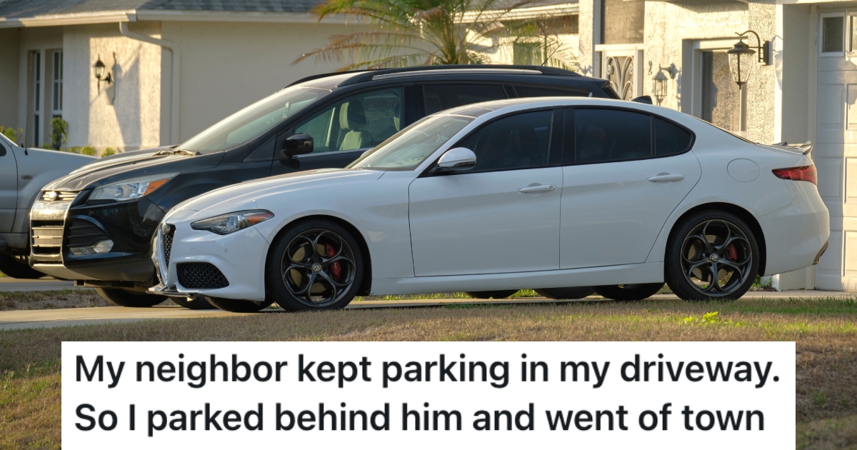 cars parked in a driveway